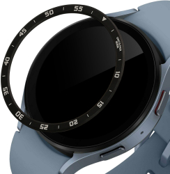 Rama cadran kwmobile pentru Samsung Galaxy Watch 5 44mm Aluminiu Negru/Gri 60203.01 