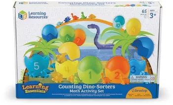 Set pentru sortat si numarat - Dinozauri colorati 
