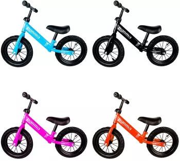 Bicicleta din metal fara pedale roti cauciuc 