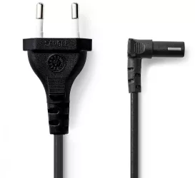 Cablu alimentare Euro tata - 2 Pini IEC-320-C7 cotit 2m Nedis 
