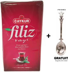 Ceai Negru Turcesc Caykur Filiz + Cadou Lingurita din metal - 1000 g 