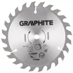 Disc circular vidia   24 dinti 150  mm Graphite  