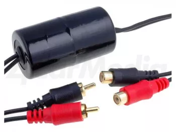 Filtru antiparazitar auto atenuare 2x RCA-2x RCA 4CarMedia 