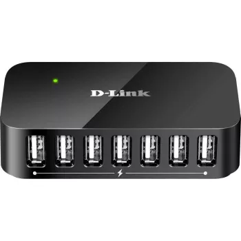 HUB USB 2.0 cu 7 porturi D-Link DUB-H7 cu alimentare la retea 