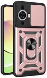 Husa cu Protectie Camera si Inel pentru Huawei nova 11 / nova 12s Marmalis CamShield Roz 