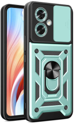 Husa cu Protectie Camera si Inel pentru Oppo A79 5G / OnePlus Nord N30 SE Marmalis CamShield Verde 