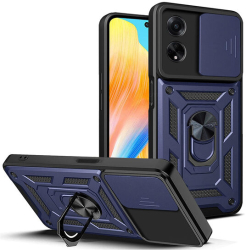 Husa cu Protectie Camera si Inel pentru Oppo A98 5G Marmalis CamShield Albastru 