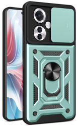 Husa cu Protectie Camera si Inel pentru Oppo Reno11 F Marmalis CamShield Verde