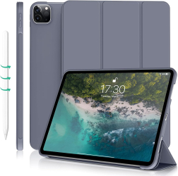 Husa Ultra Slim pt. Apple iPad Air 13 2024 Silicon TPU Smart Cover cu Suport - Lavanda 