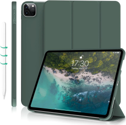 Husa Ultra Slim pt. Apple iPad Air 13 2024 Silicon TPU Smart Cover cu Suport - Verde Marin 
