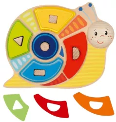 Joc educativ de sortare forme si culori melcul istet 