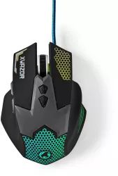 Mouse Gaming cu fir iluminat 2400DPI 7 butoane Nedis 