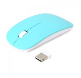 Mouse wireless USB 1000dpi albastru Omega