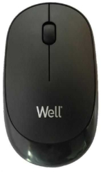 Mouse wireless Well MW104 negru USB 