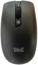 Mouse wireless Well MW105 negru USB 