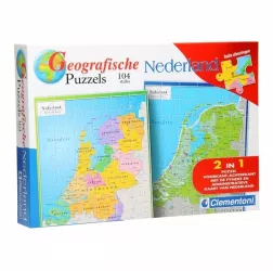 Puzzle geografic Netherland 104 piese 2 in 1 