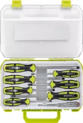 Set surubelnite Goobay 8 piese in carcasa plastic 