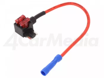 Splitter auto ACN 10A siguranta mini x2 1mm2 culoare rosu 4CarMedia 