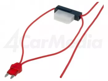 Splitter auto ATM 8A siguranta mini x1 0.75mm2 culoare rosu 4CarMedia 