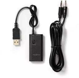 Transmitator audio wireless Nedis Bluetooth negru 