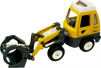Utilaj de constructii de jucarie cu sunete si lumini 16-18 cm incarcator frontal cu furci 