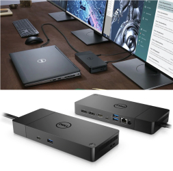 Docking Station DELL WD19DCS USB-C Negru putere 210W suport conectare pana la 4 monitoare