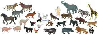 Animale domestice si salbatice miniland 30 figurine 