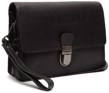 Borseta de mana si umar barbati The Chesterfield Brand piele naturala Lucca Negru