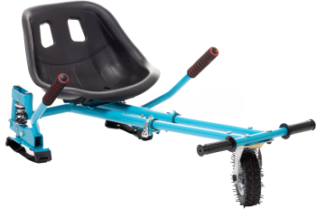 Hoverseat &ndash Scaun Hoverboard &ndash Hoverkart cu suspensii duble Smart Balance albastru compatibil cu orice hoverboard lungime reg 
