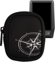 Husa GPS Kwmobile pentru Garmin Kiox/Kiox 300 Negru/Alb Neopren 55742.06 