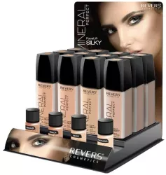 Set 12 bucati Fond de ten fluid cu pompita Mineral Perfect Revers 40 ml 