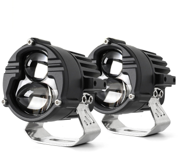 Set 2 proiectoare auto LED cu lupa 3 faze 12/24V 100W/set 