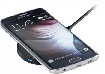 Incarcator wireless plat S pentru smartphone/dispozitiv compatibil Qi negru Goobay