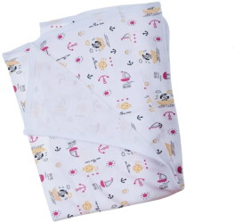 Patura din bumbac pentru copii 70 x 75 cm Mini Junior PBBMJ-05 Multicolor 