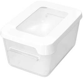 Cutie depozitare alimente capac etans SmartStore LunchBox caserola pranz fara BPA transparenta 0.45L 
