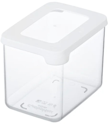 Cutie depozitare alimente cu capac ermetic SmartStore plastic fara BPA organizator stivuibila transparenta 0.8L 