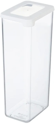 Cutie depozitare alimente cu capac ermetic SmartStore plastic fara BPA organizator stivuibila transparenta 2.25L 