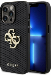 Husa Guess iPhone 15 Pro 6.1 Cuzat Negru Cu Logo Glitter 
