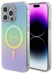 Husa Guess pentru iPhone 15 Pro Max turcoaz rezistenta eleganta 