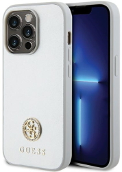 Husa Guess Silver pentru iPhone 15 Pro Max design premium 