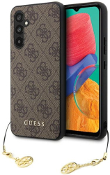 Husa profesionala Samsung Galaxy S23 Fe maro cu accesorii Guess 