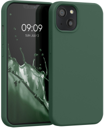 Husa Kwmobile pentru Apple iPhone 13 Silicon Verde 55878.169 