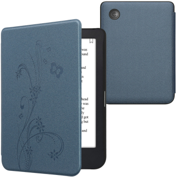 Husa kwmobile pentru Kobo Clara 2E Piele ecologica Albastru 60056.11 