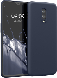 Husa Kwmobile pentru OnePlus 6T Silicon Albastru 55347.53