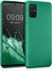Husa Kwmobile pentru Samsung Galaxy A71 Silicon Verde 51213.170 