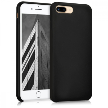Husa pentru Apple iPhone 8 Plus / iPhone 7 Plus Silicon Negru 40842.01 