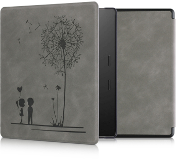 Husa pentru Kindle Kindle Oasis 10 Piele ecologica Gri kwmobile 56972.01 