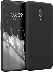 Husa pentru OnePlus 6T Silicon Negru 55347.01 kwmobile 