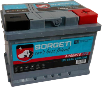 Baterie auto SORGETI ARGENTO EFB Start-Stop 65Ah