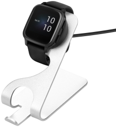 Docking stand pentru Garmin Venu/Venu Sq/Venu 2S Kwmobile Negru/Argintiu Metal 58729.01 